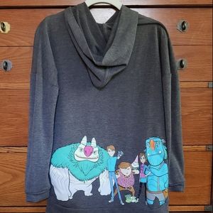 Troll Hunters dark gray hoodie